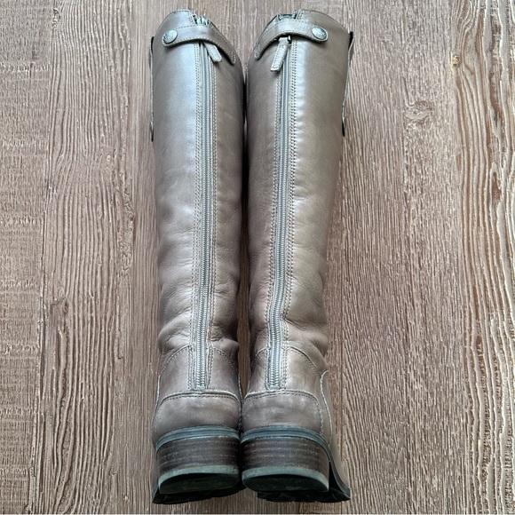 Sam Edelman Penny Leather Riding Boot Grey Size 6.5 - Picture 4 of 9